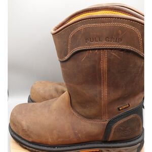 GEORGIA Boot 11.5W Carbo-Tec LTX Waterproof Composite Toe Pull On Zip Boot Flaws